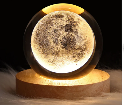 Handicrafts 3D Crystal Ball Night Lamp,